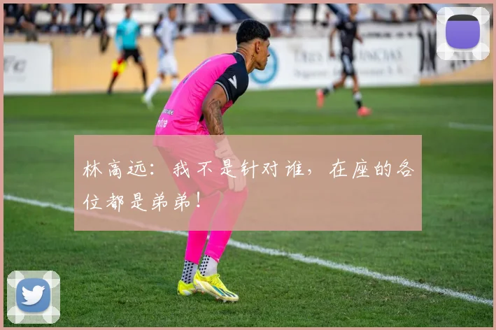 林高远:我不是针对谁,在座的各位都是弟弟!