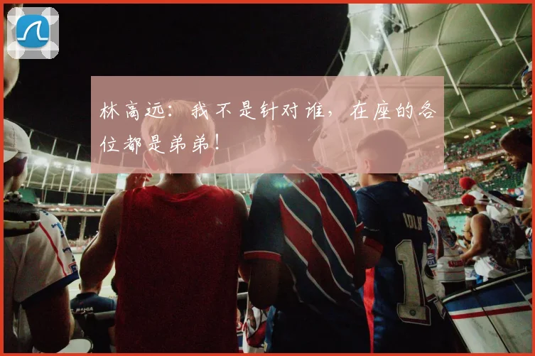 林高远：我不是针对谁，在座的各位都是弟弟！